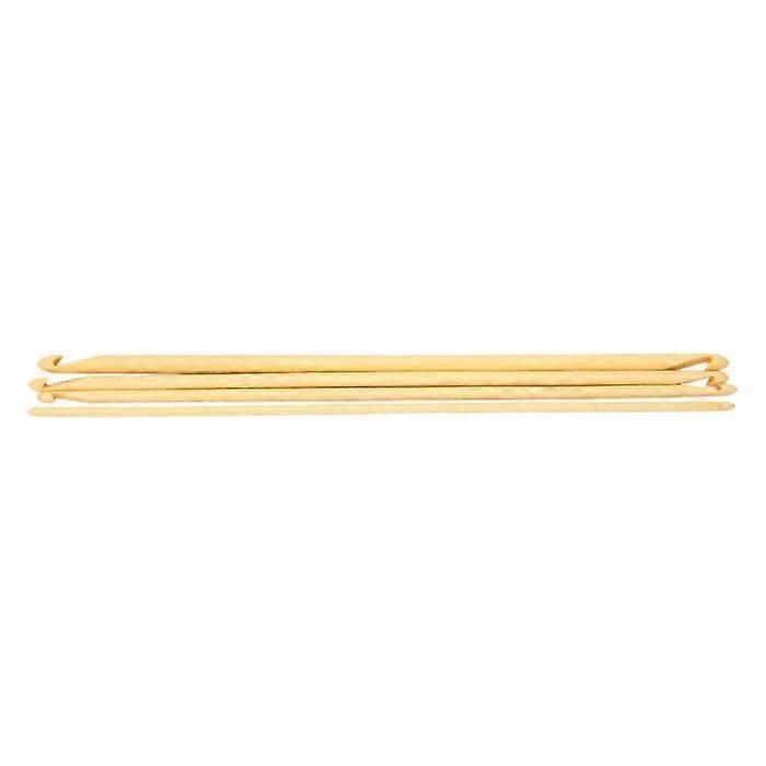 Bamboo Hooks 4pcs Tunisian Hooks 9.4in Long Assorted Size Anti-Slip Bamboo Double Ended Crochet Hooks