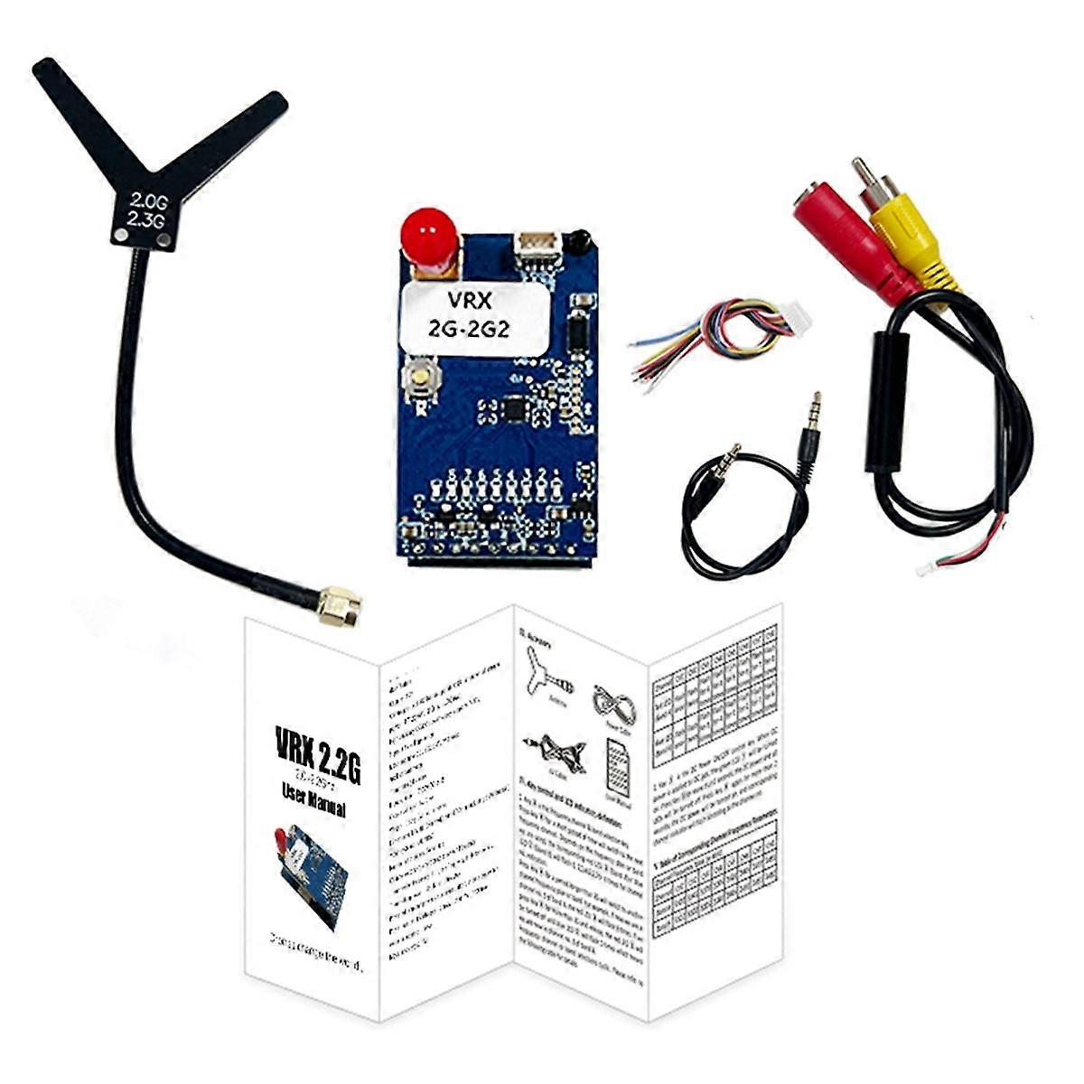 2G2.2G FPV VRX 8CH FPV Video Receiver Module PAL/NTSC 736V for FatShark FPV Goggles