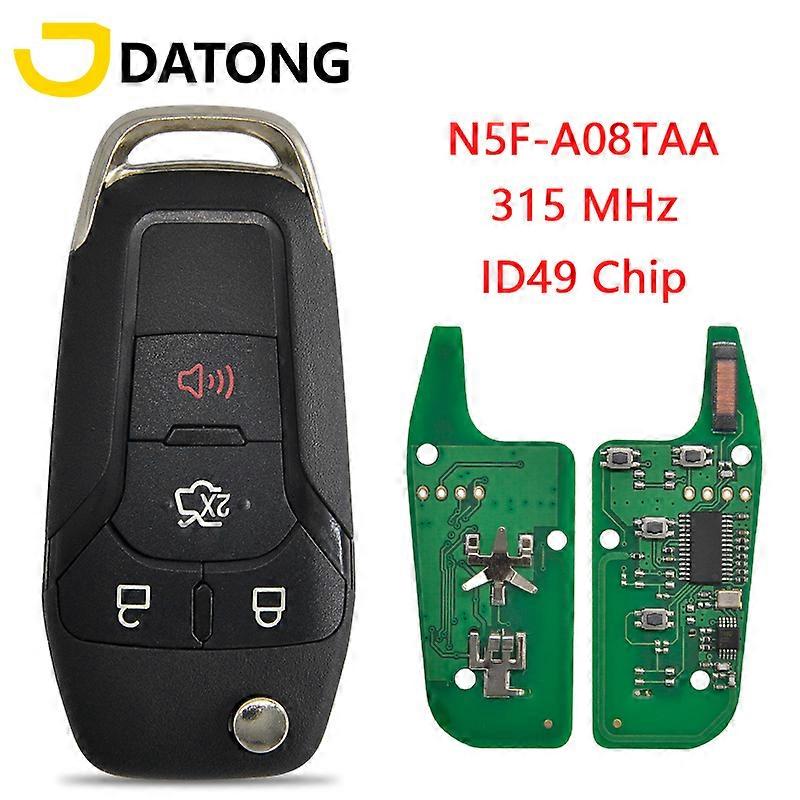 World Car Remote Key Fit For Ford F150-F550 Fusion Explorer N5F-A08TAA ID49Chip 315 Mhz Auto Smart Control HU101 Flip Key
