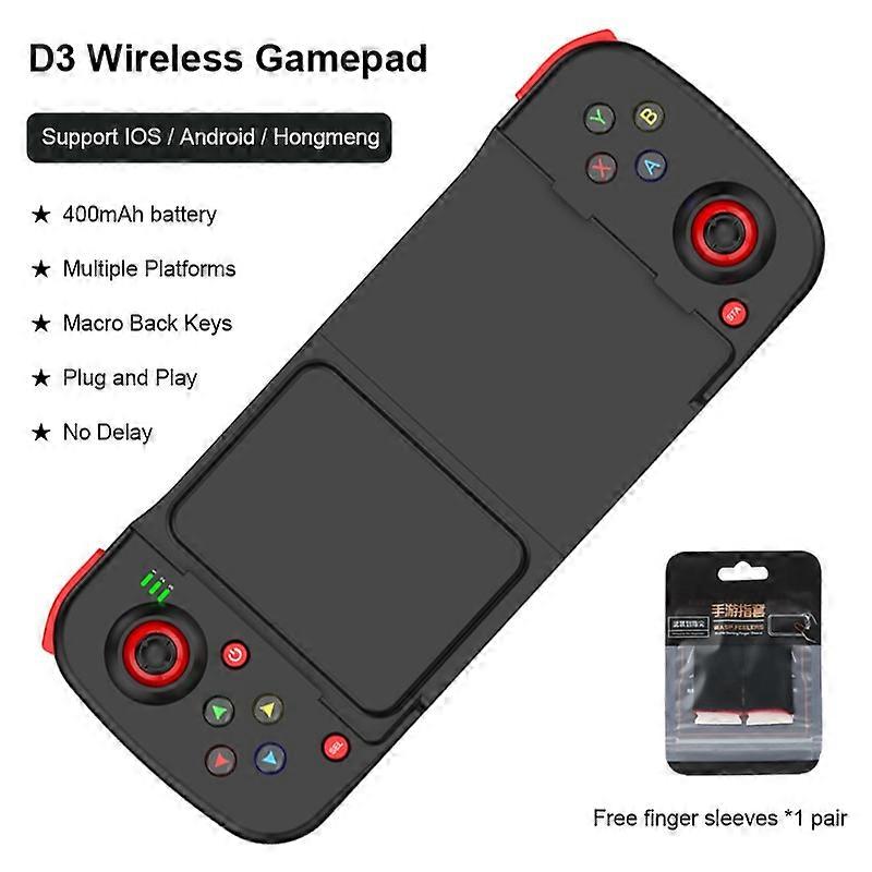 D3 Wireless Bluetooth-compatible Stretchable Gaming Controller For Mobile Phones Android IOS PC Gamepad Joystick Game Control