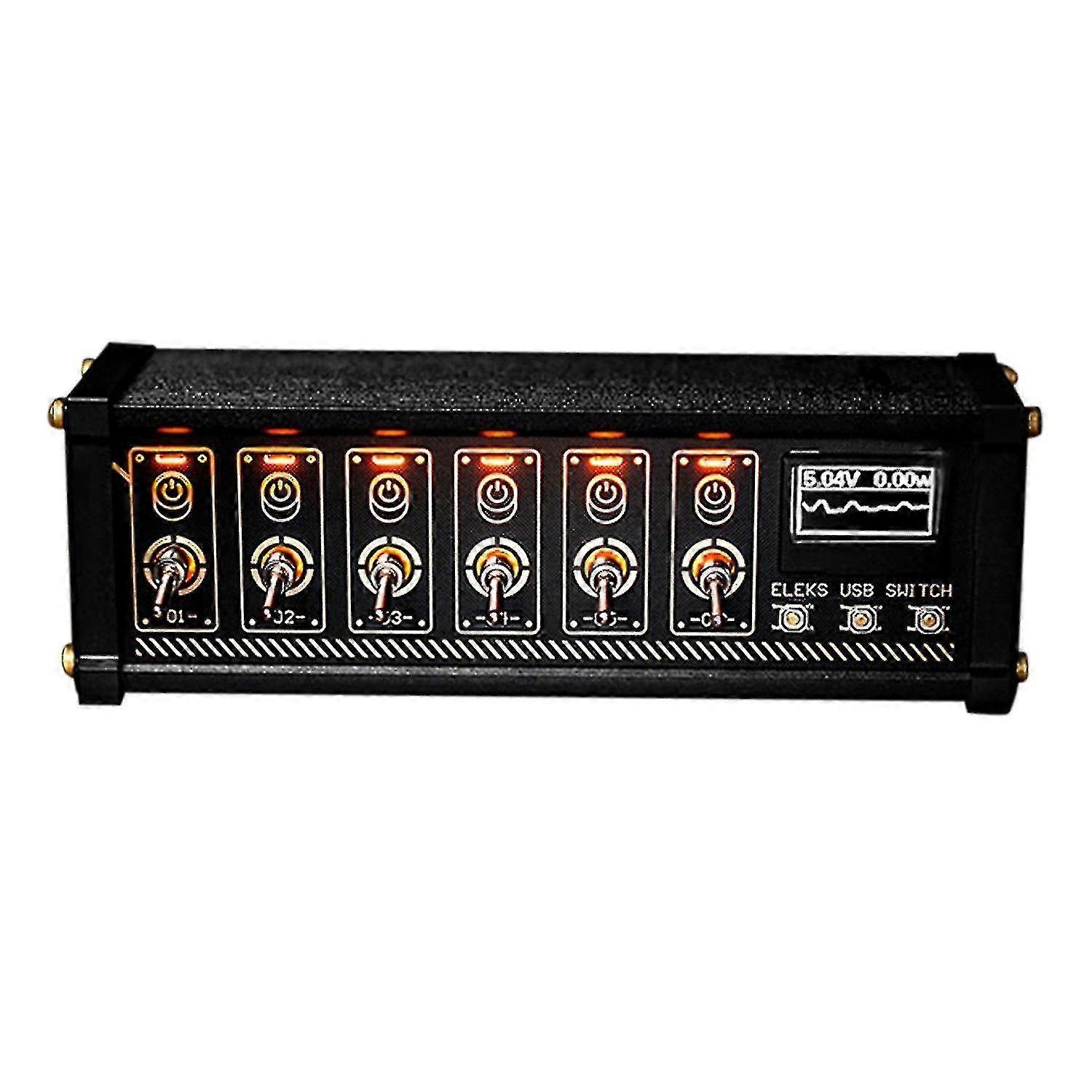 Eleksmaker Nk4 Eleks Usb Switch Hub 6 Porta USB Hub Oled Display Voltagem / Alimentação