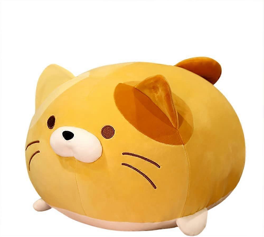 Very Soft Cat Pillow Plush Kitten Stuffed AnimalCan Be Used for Beds and Sofa ChairsThe Best Gifts for Girls and Boys (Orange, M)