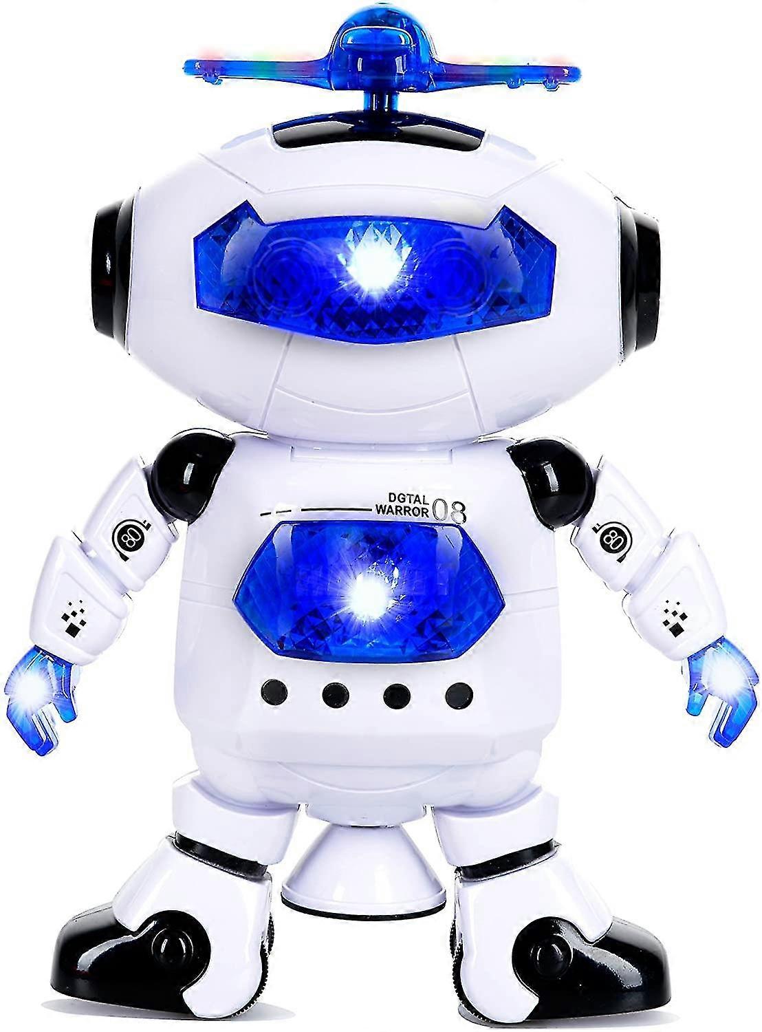 Toysery Walking Dancing Robot Toys For Kids 360 Body Spinning