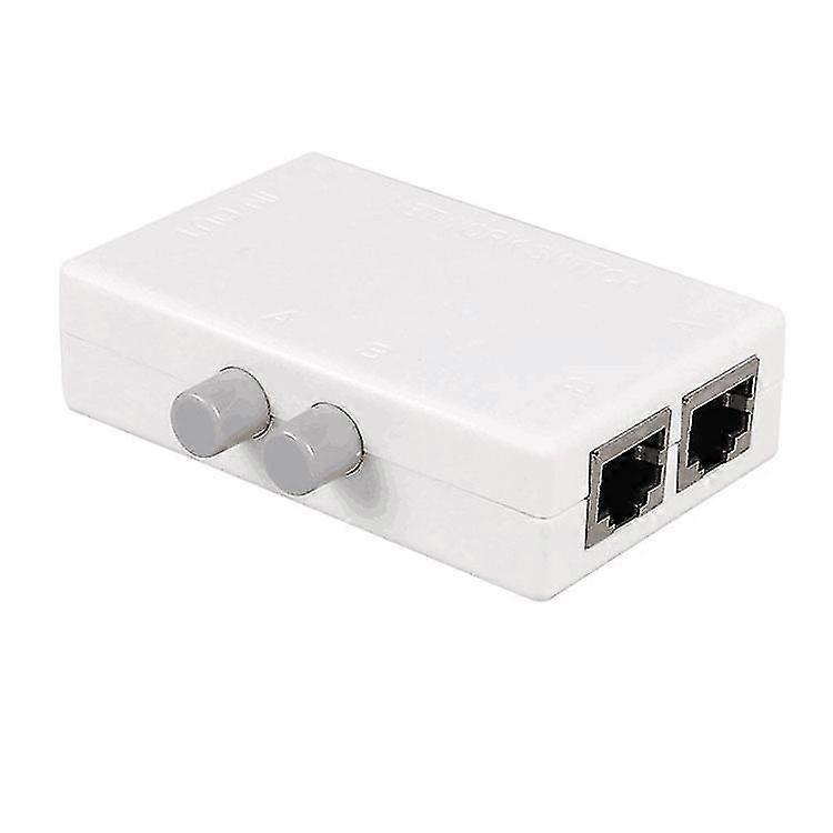 Rj45 Splitter Selector Switch, 2 Port Network Switch Splitter Selector (hub) 1-out Or 1 In 2-out 100m T 2 Way Rj45