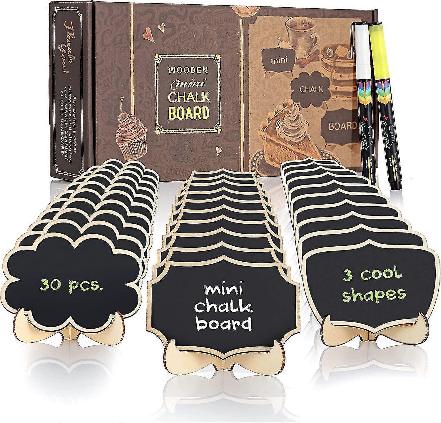 30 Pack Mini Creta semne cu stand pentru etichete alimentare