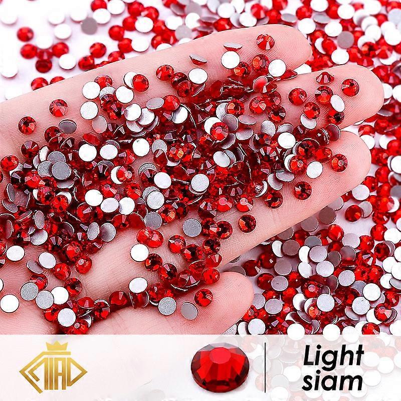 red 1440 pcs Crystal Flatbacks red rhinestones nail art