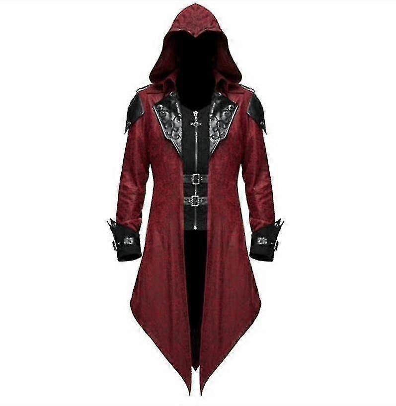 Miesten goottilainen keskiaikainen tailcoat takki