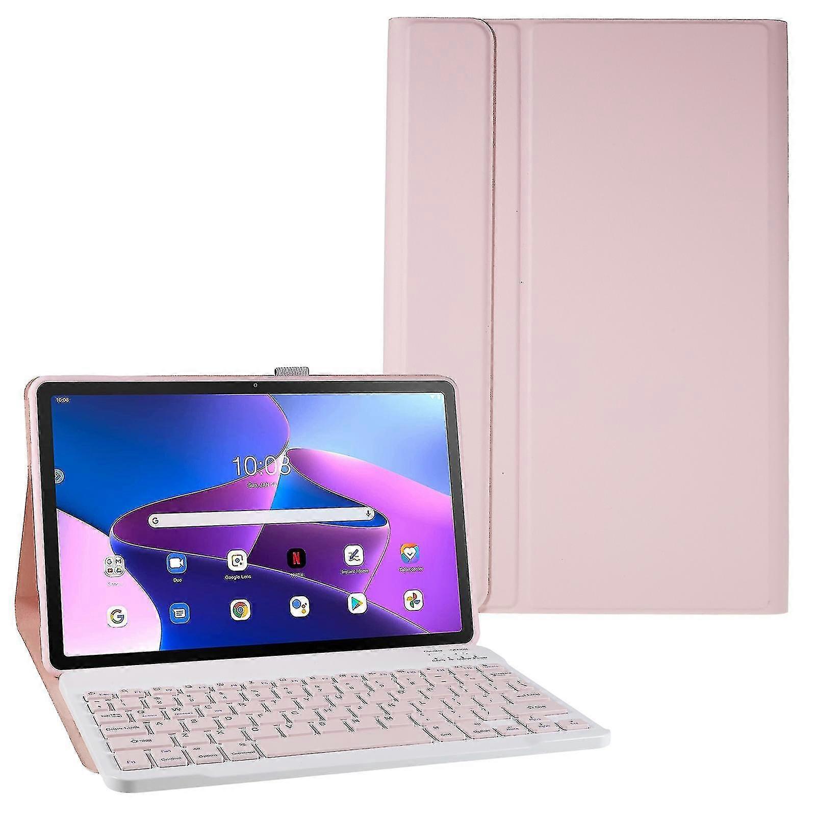 Black Friday compatible Lenovo Tab M10 Plus (gen 3) Pu Leather Shockproof Tablet Case Stand Anti-scratch Cover With Bluetooth Keyboard