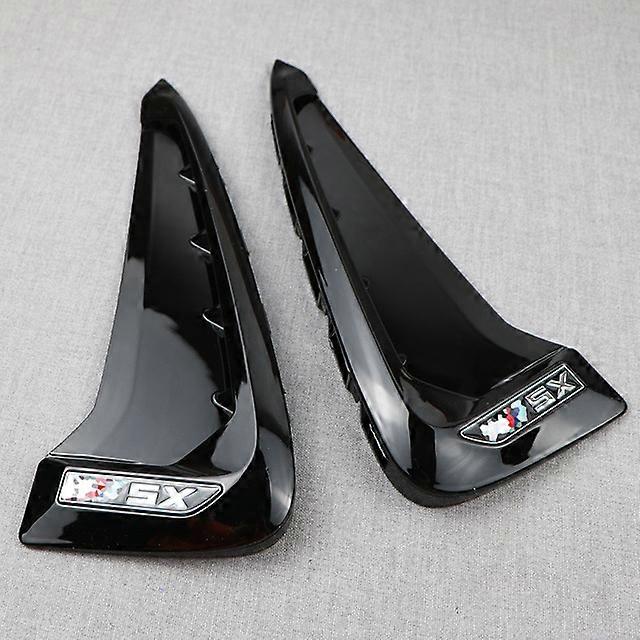 لبي ام دبليو Xdrive شعار شعار X5 F15 X5M F85 شعار القرش الخياشيم 3D ملصقات الجانب الحاجز تنفيس الديكور سيارة التصميم 2 قطعة / مجموعة