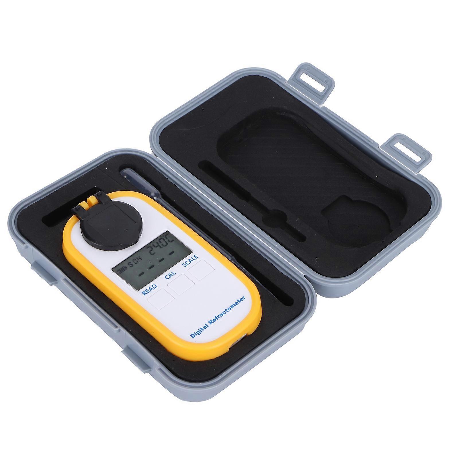 0-50% LCD Digital Brix Refractometer Portable Handheld Digital Sugar Meter Refractometer