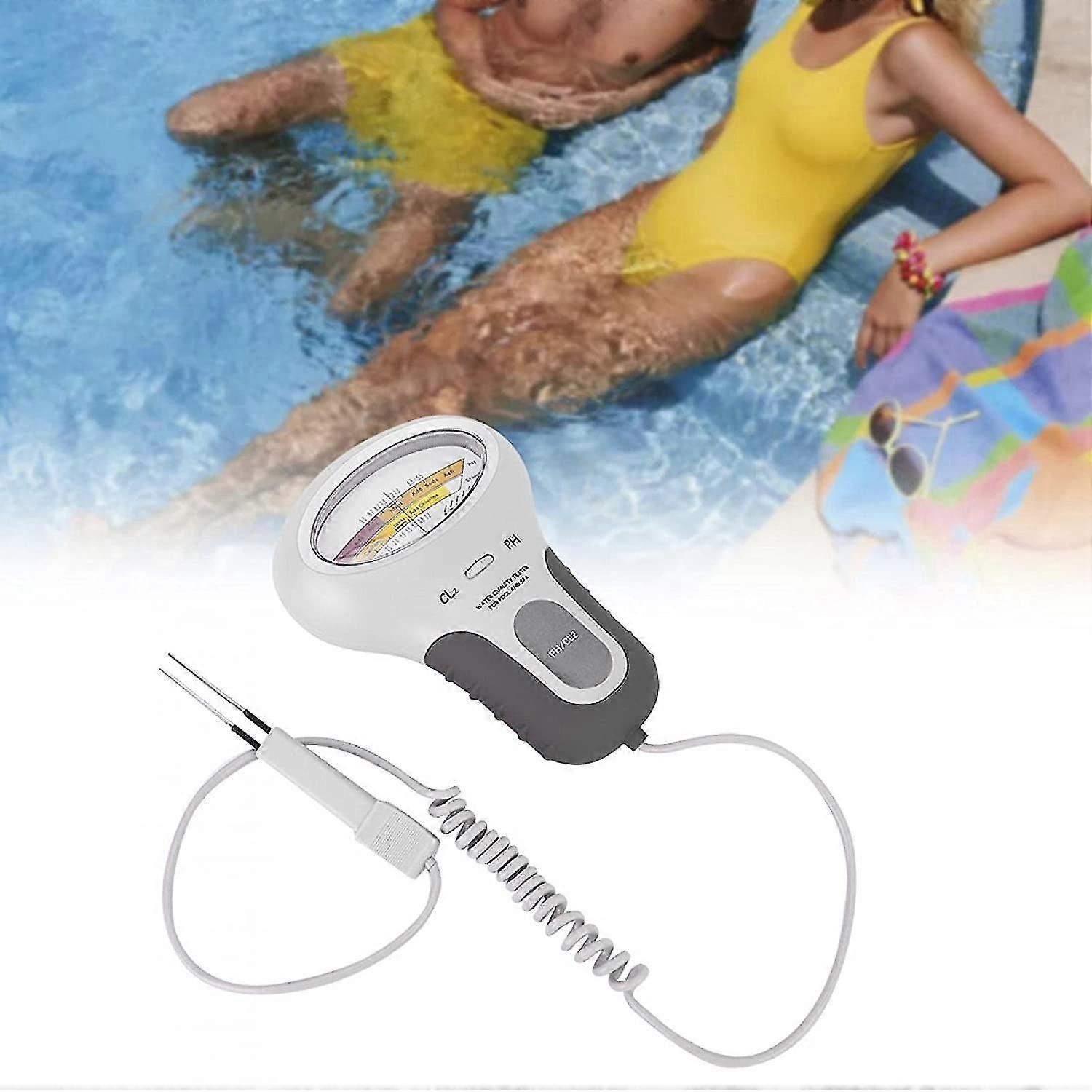 ph/cl2 meter, quality tester water detector 2-in-1 portable digital water quality tester of ph and chlorine water for quality pool water spas