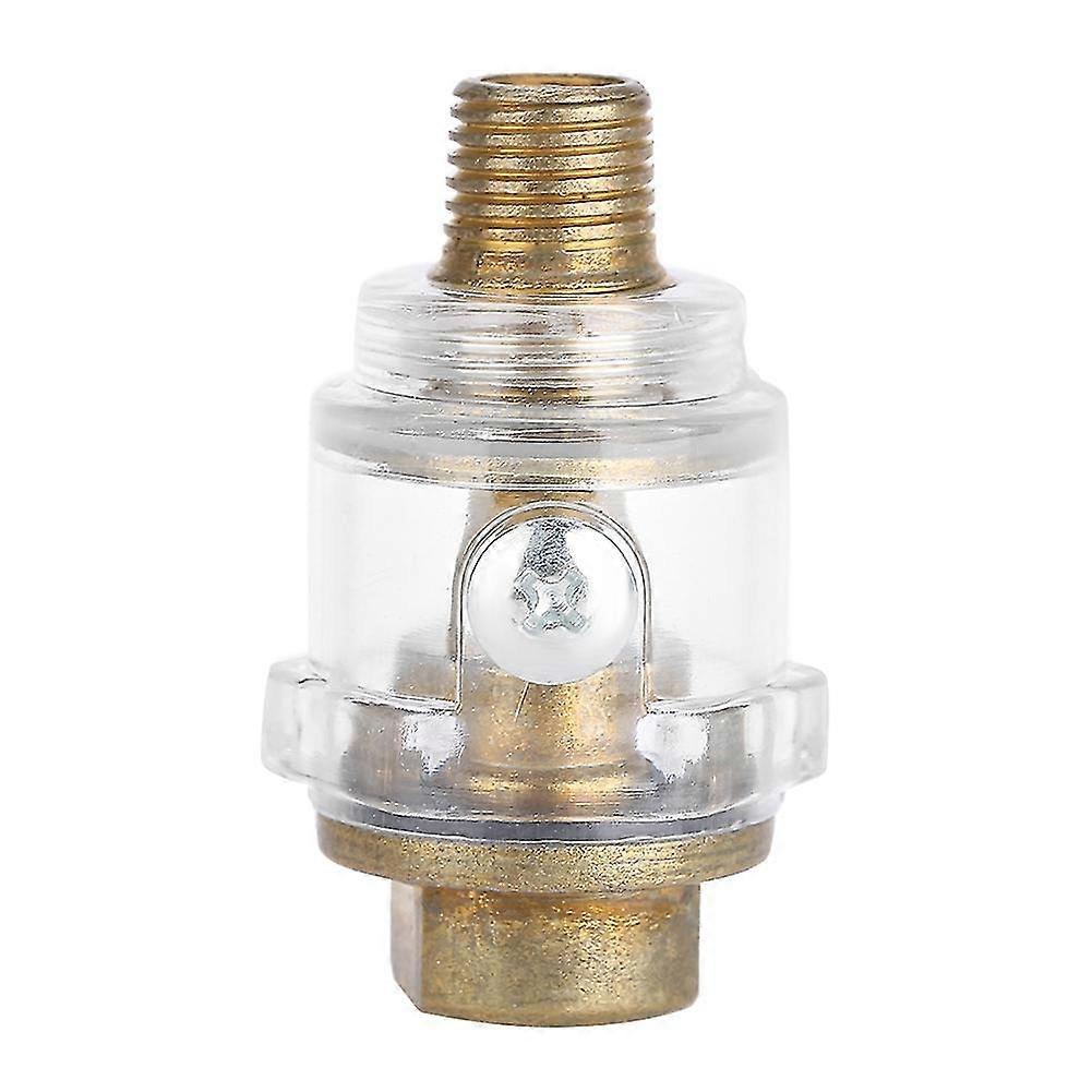 Mini In Line Air Tool Oil Lubricator Oiler Compressor Pipe Automatic Lubrication 1/4
