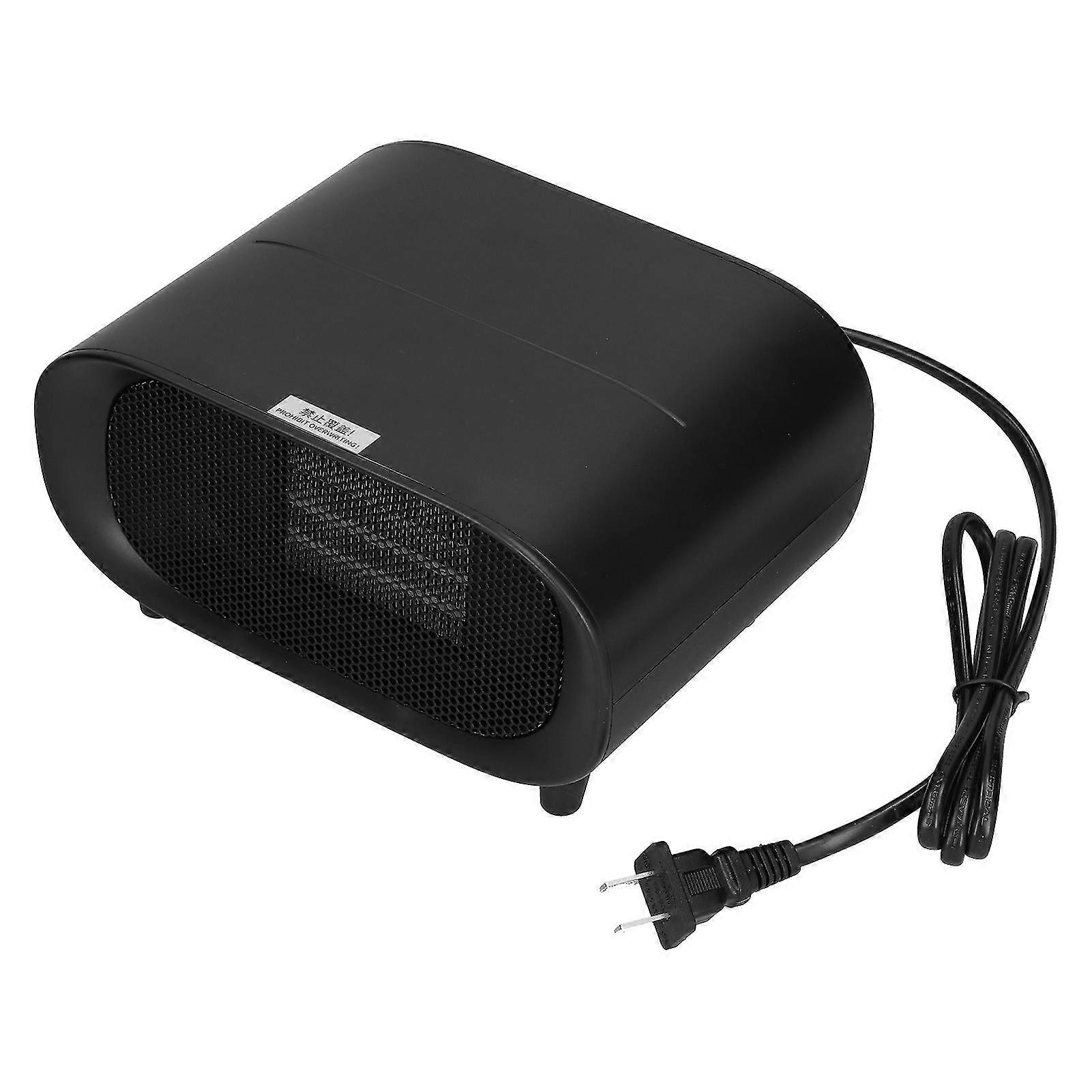 Portable Electric Heater - Fast Heating, Small Desktop Design, Power Off Black