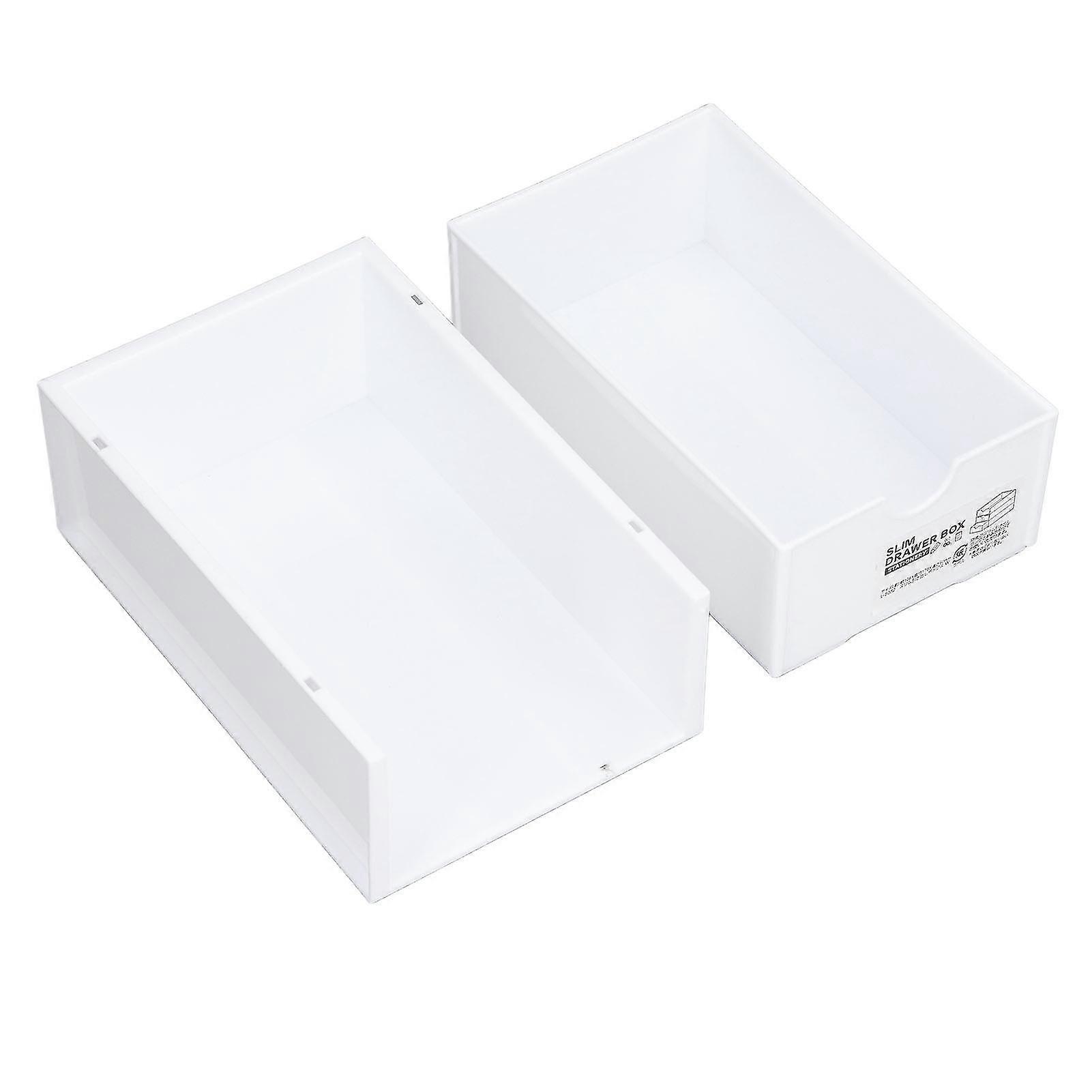 White Durable PP Material Large Capacity Stackable Storage Box