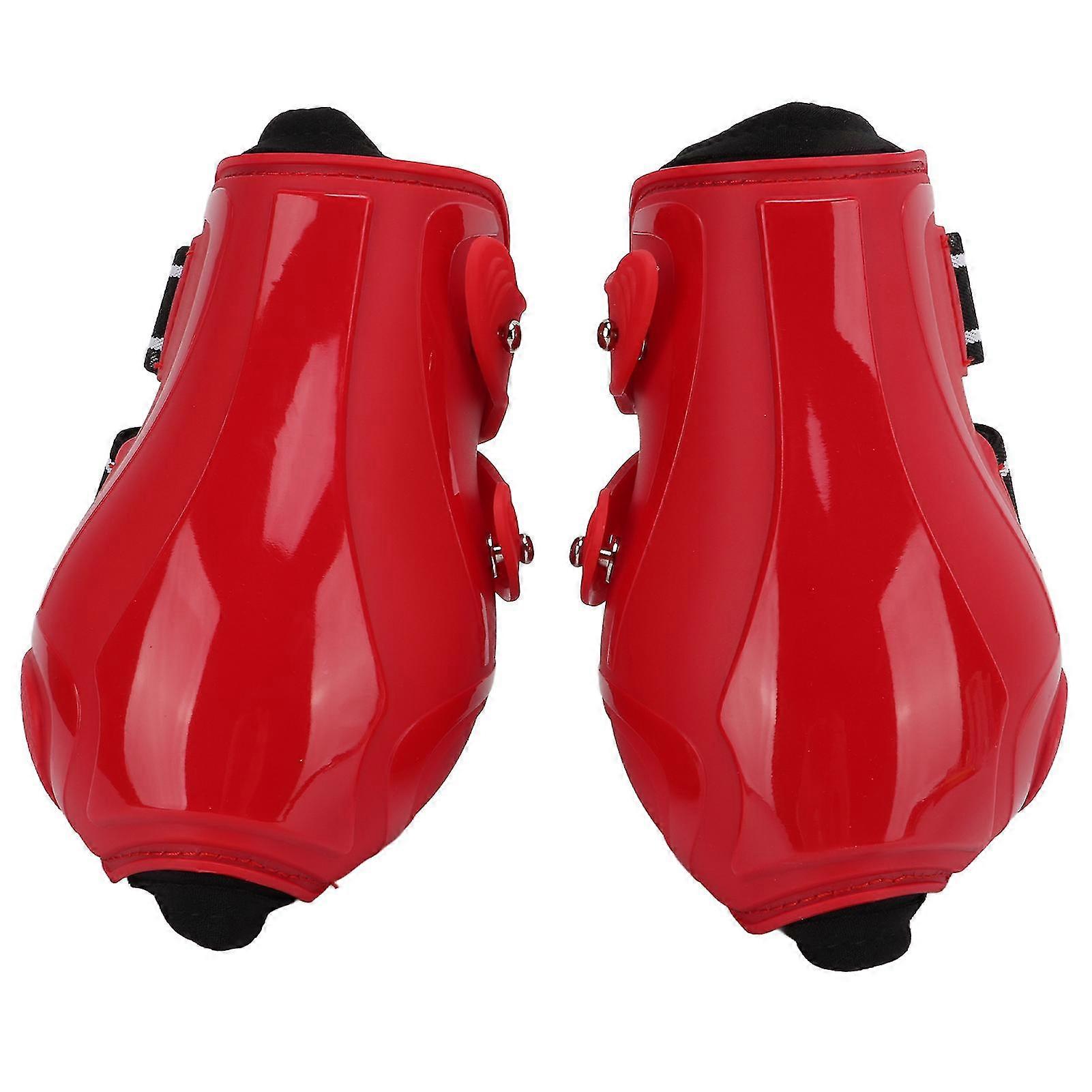 Red Horse Hind Leg Protection Boots - Elastic Neoprene with PU Hard Shell