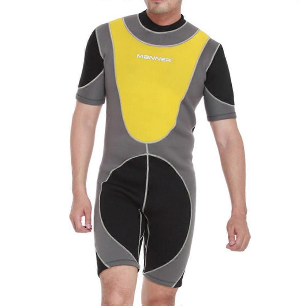Man 3mm Short Sleeve Wet Type Diving Suit Wetsuit