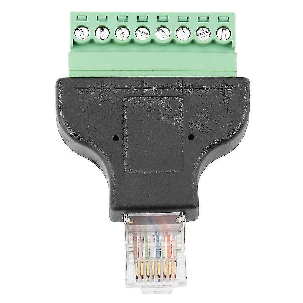 RJ45-Stecker auf 8-poligen Terminalblock-Ethernet-Adapterkonverter