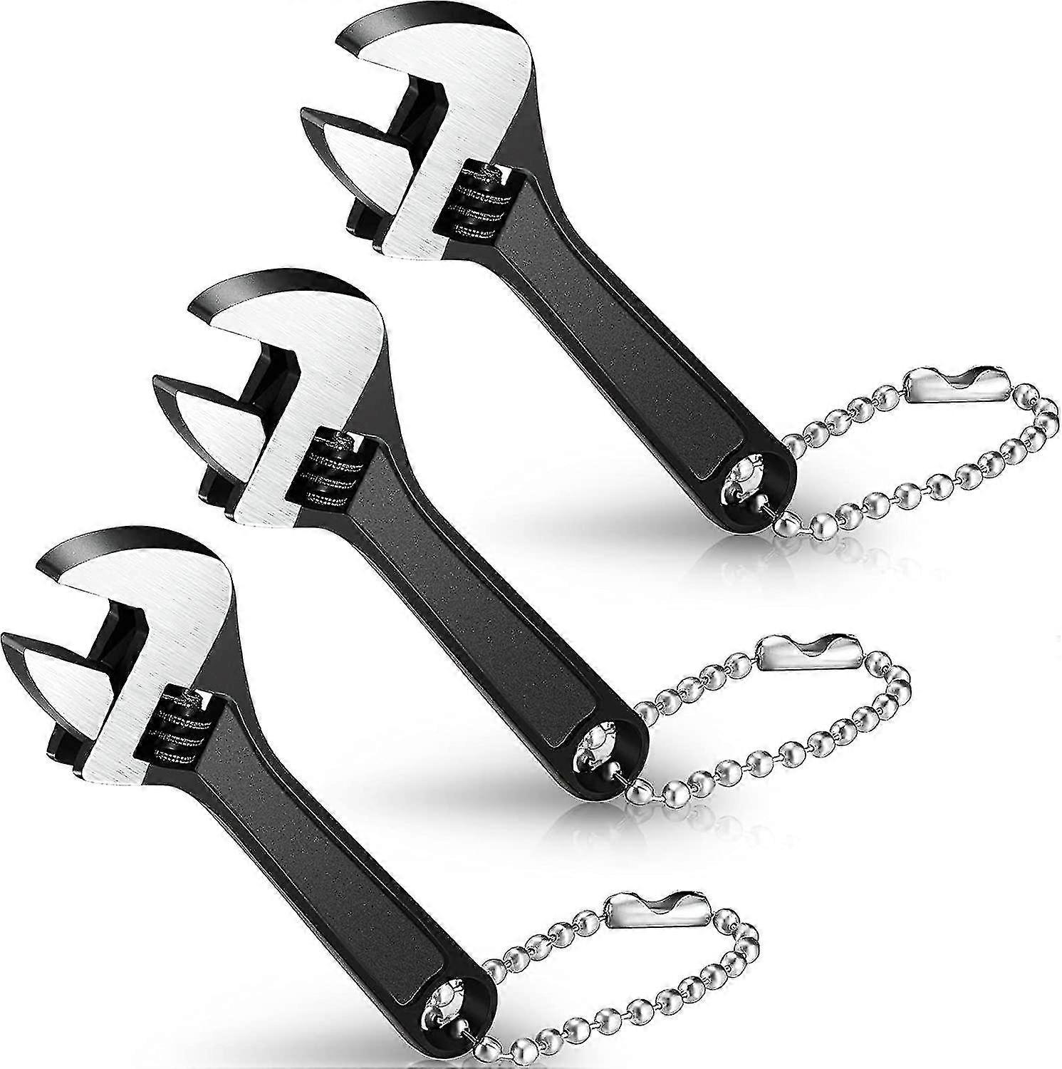 Adjustable Hand Wrench Black Spanner Wrench Size Adjustable Spanner Hand Knurl Tool Adjustable