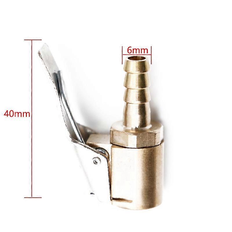New Advanced Car Tire Air Chuck Inflator Pump Valve Connector Clip-on Adapter Car Brass 8mm Tyre Wheel Valve For Inflatable Pump-Motor Vehicle Wheel P