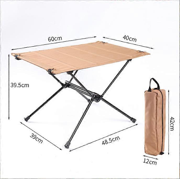 Aluminum Alloy Folding Camping Table, Light and Portable Outdoor Office, IGT Bushcraft campsite tool, 380D grill