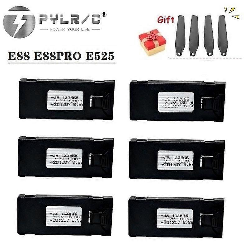 3.7V 1800Mah RC Drone Battery Accessory For E88 E88PRO Ls-E525 E525 PRO Mini Uav Drone Battery Special Rc Part 1/2/3/5/10PcsRemote Control Toy Accesso
