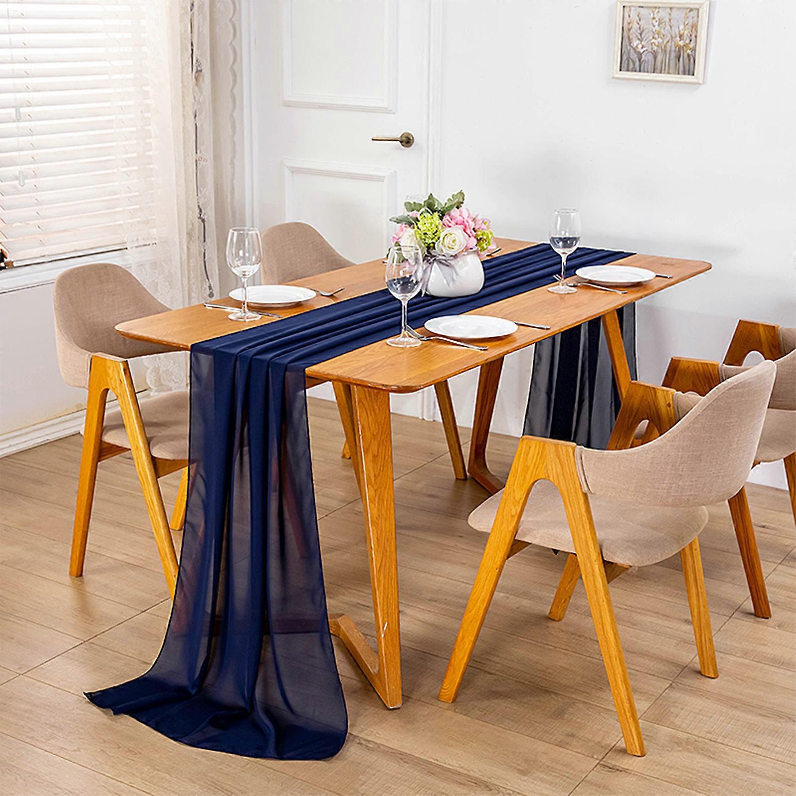 Table Runner Floor tablecloth European American style decoration chiffon table flag
