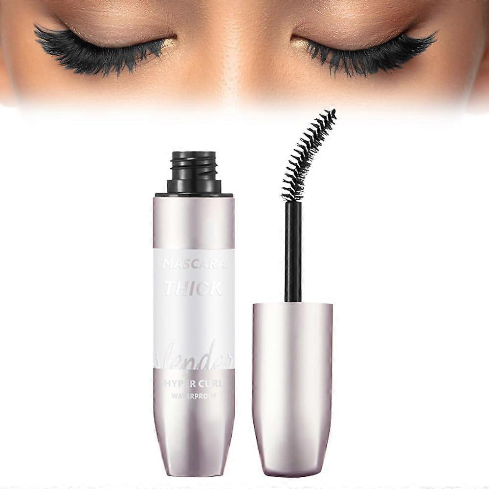 Mascara Black Volume and Length 4D Silk Fiber Mascara Natural and False Effect,Lengthening and Thickening No Clumping Mascara