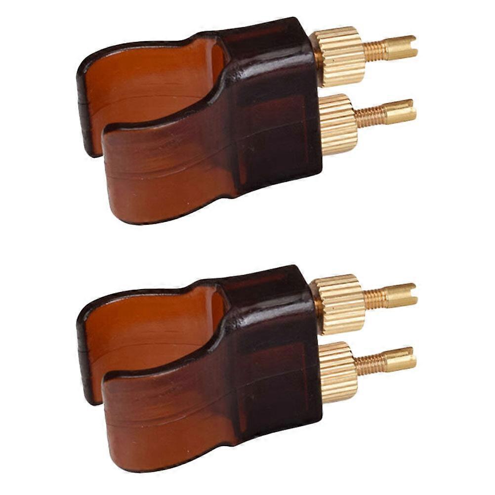 2Pcs Durable Erhu Fine Tuners Practical String Adjusters (Assorted Color)