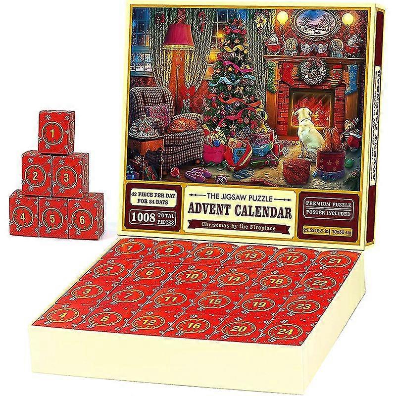 Advent Calendar 2023 Christmas Jigsaw Puzzle - 24 Parts 1008 Pieces Puzzles