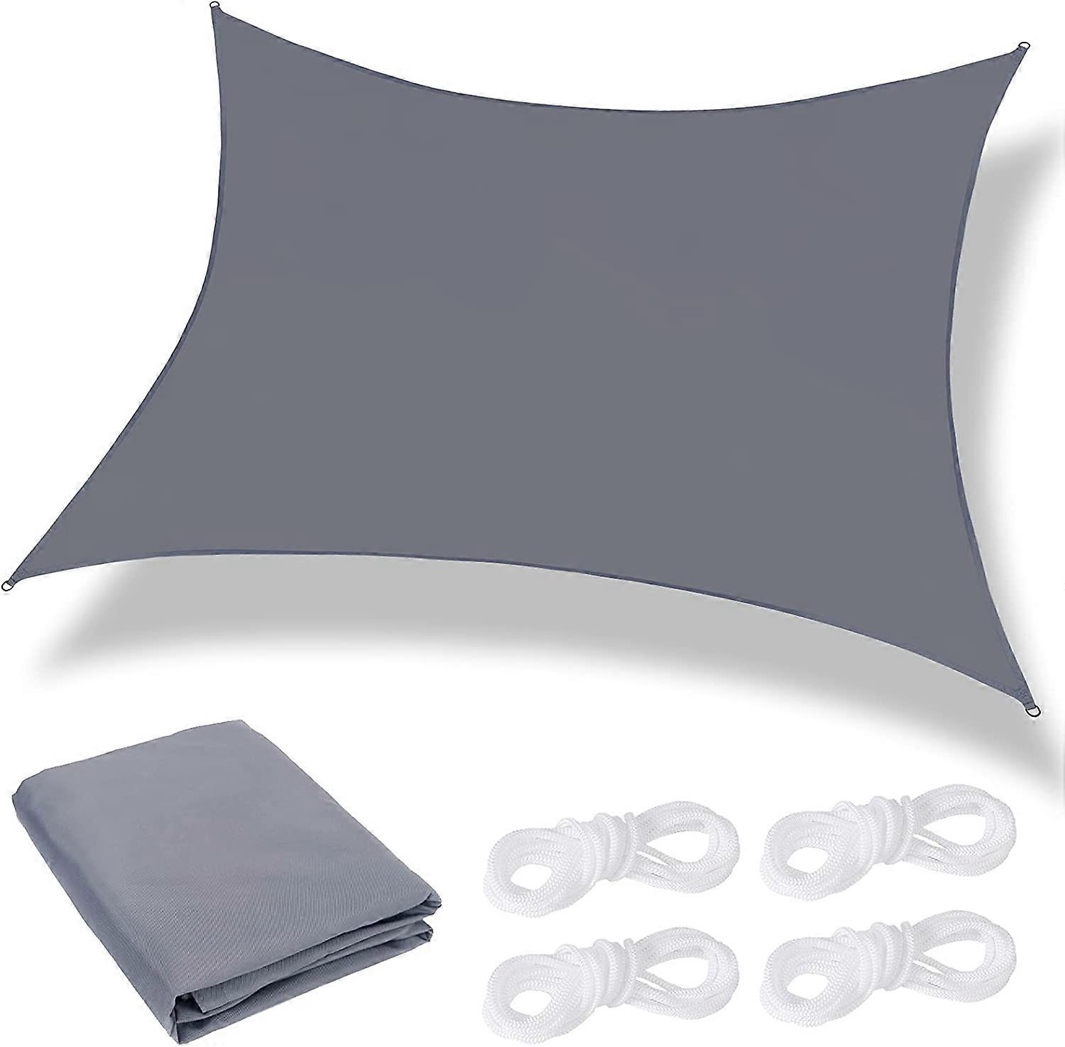 Rectangular Shade Sail, 2 x 3m Shade Sail Waterproof, UV Protection with Breathable Windproof, Canopy