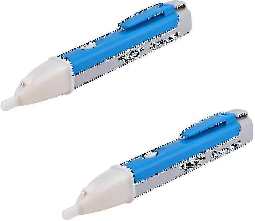 2pcs Non Contact Voltage Tester Electric Voltage Detector Pen 30-1000v Ac Inductive Electric Tester Pen