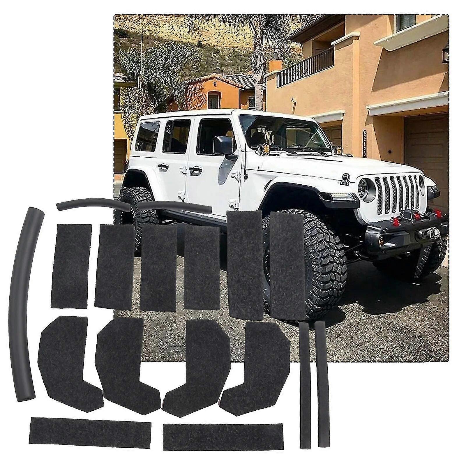 Enhance the Sound Quality and Comfort Level of Your For Jeep For Wrangler JK 0718 with this Hardtop Headliner Roof Seal Kit