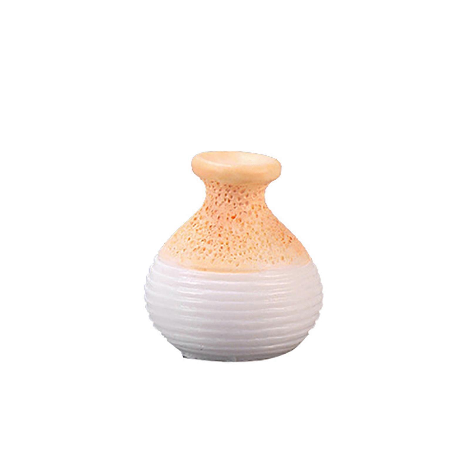 Miniature Vase Multi-use Handmade Resin Flower Mini Vase for Garden JIKAIX