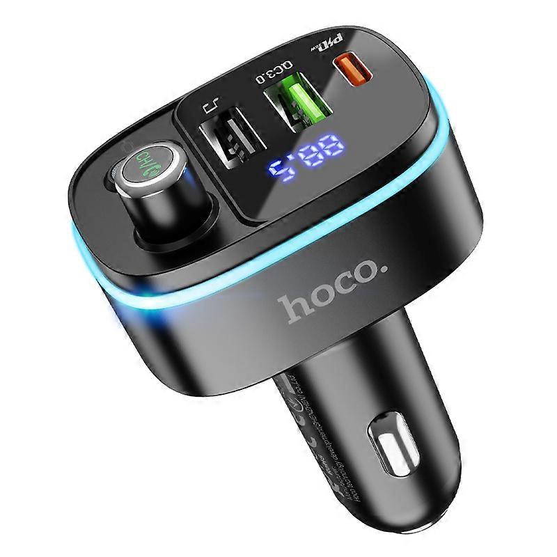 Hoco E62 Bluetooth FM Transmitter for iOS and Android Devices Black