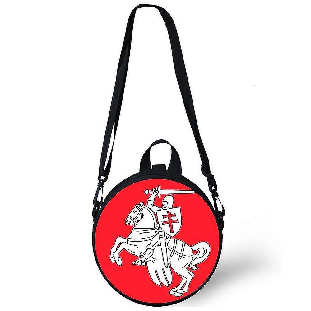 جمهورية بيلاروسيا العلم الوطني الطفل روضة حقيبة حقائب الكتف كروسبودي لنساء المدارس مصغرة جولة Bagpacks حقيبة Rugtas