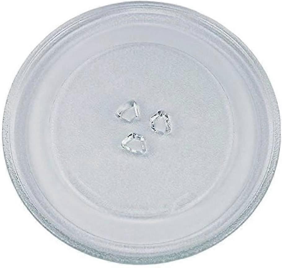 Universal Microwave Turntable Glass Plate With 3 Fixtures, 245 Mm