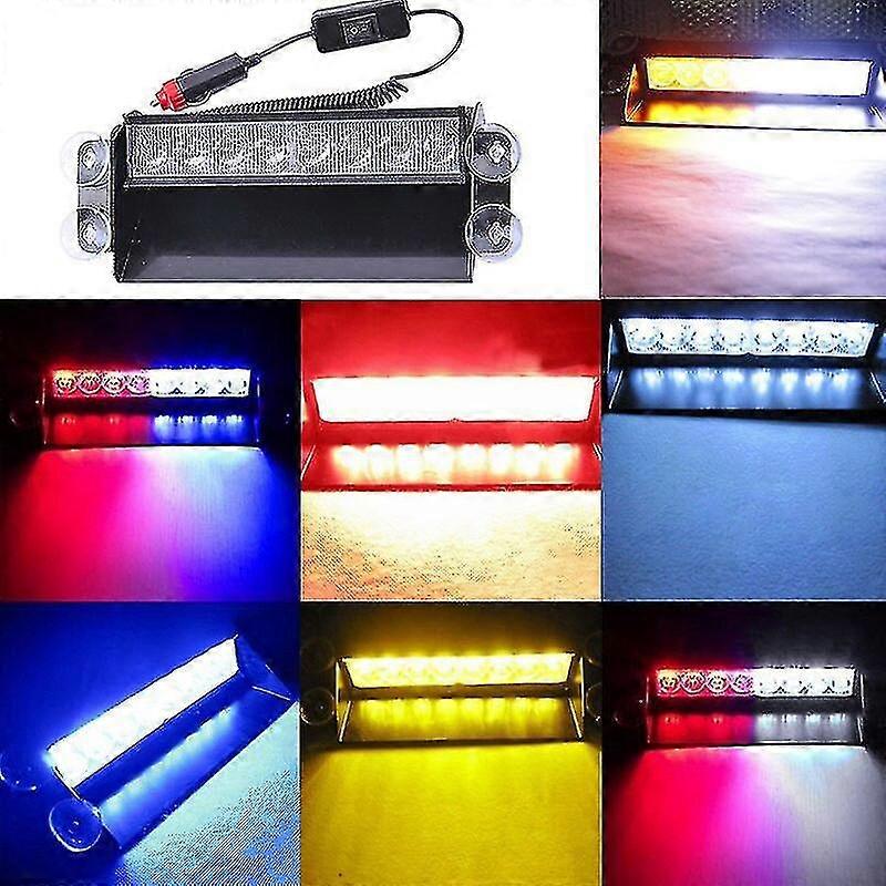 8 Led Fordon Bil Strobe Flash Dash Varning Hot Sälj