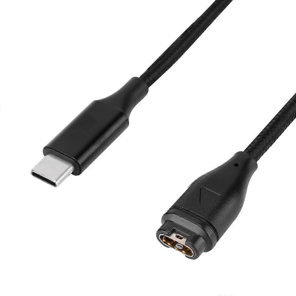 USBウーブン充電ケーブルドックベース充電器アダプターコード(Fenix7 / 7S / 7X / 6/5 / 5X用)