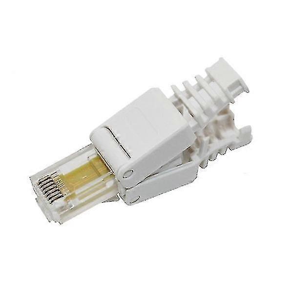 tool-free crimping rj-45 connector modular plug, short version utp cat6