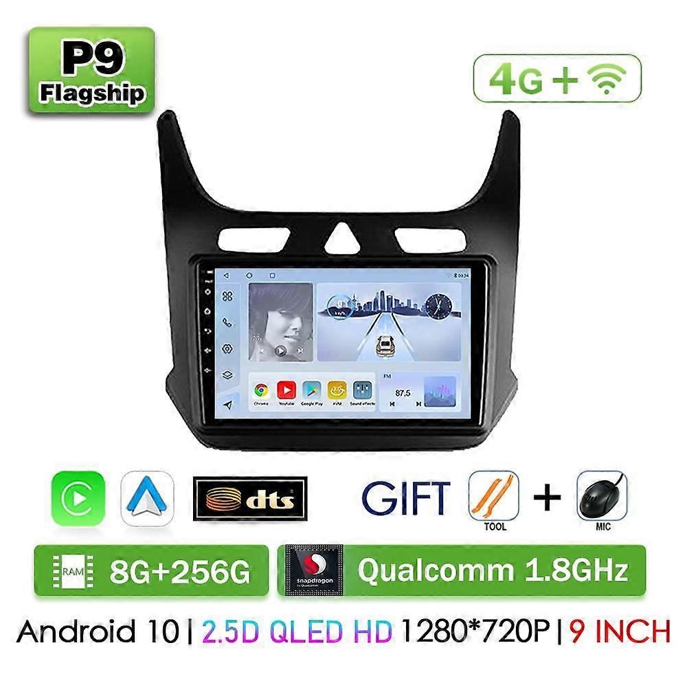 8g+256g Qualcomm 8 Core Android Auto Radio For Chevrolet Cobalt 2 2011-2018 Multimedia Video Player Carplay Qled Screen Gps Dsp