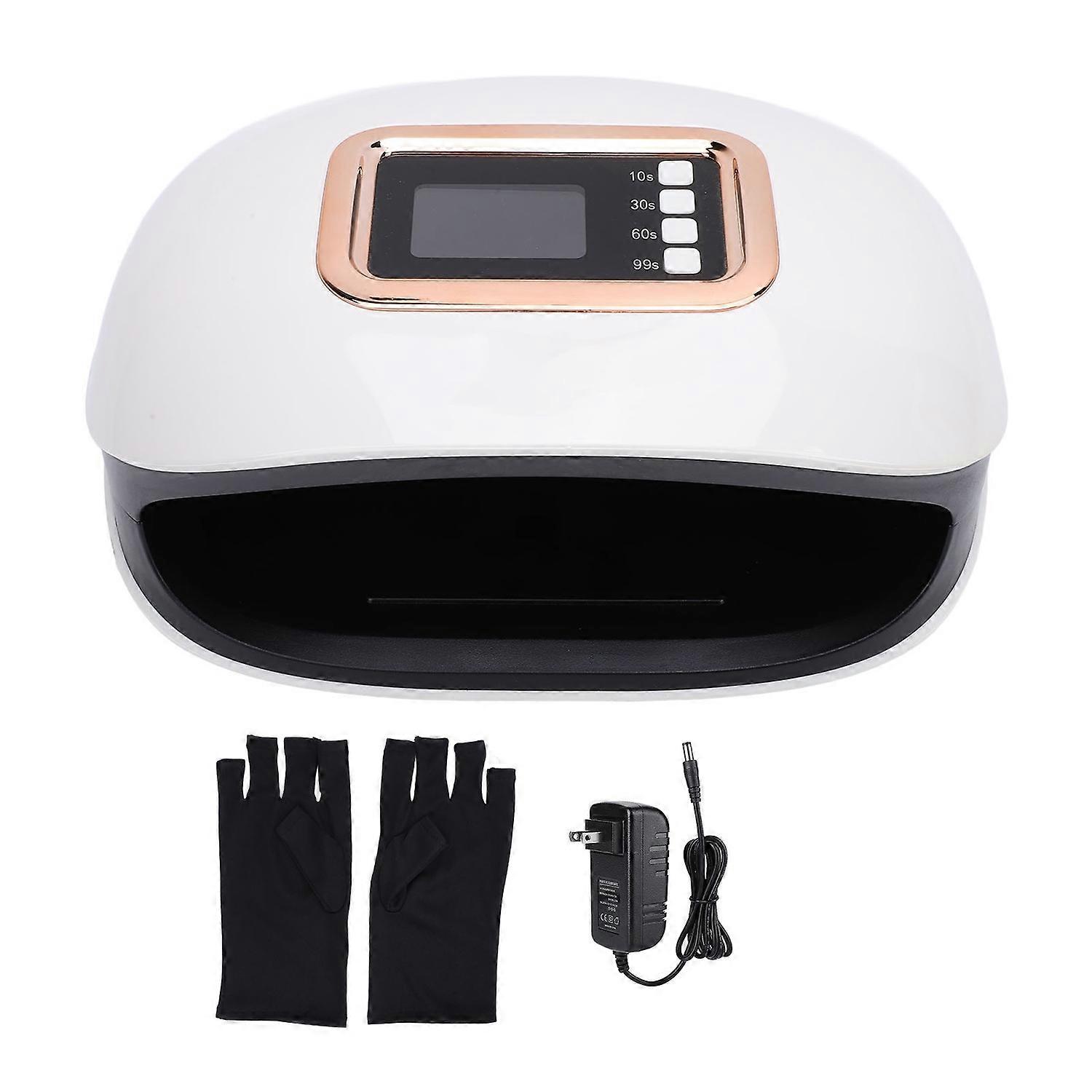 72W Nail Light 4 Timers 36pcs Light Chips Automatic Sensor Multipurpose Gel Nail Polish Curing Dryer
