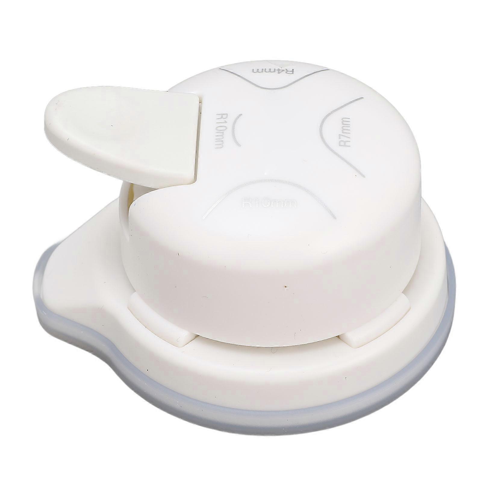 Craft Precision: 4 in 1 Corner Rounder Punch Cutter for Photos & Cards in Classic White