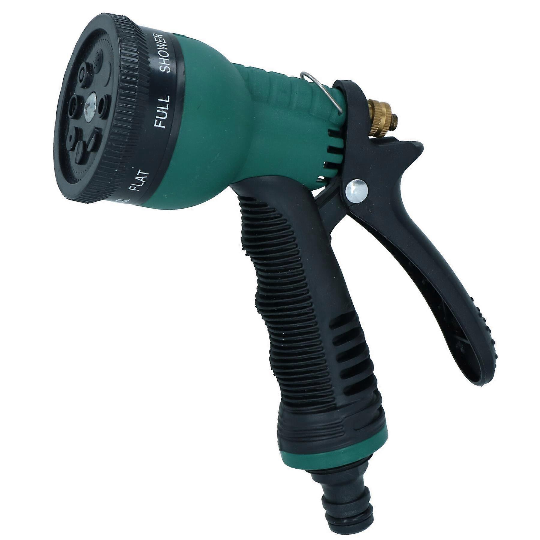Hose Pipe Watering Spray Gun / Nozzle 6 Function Rubber Non-Slip Grip GAR51