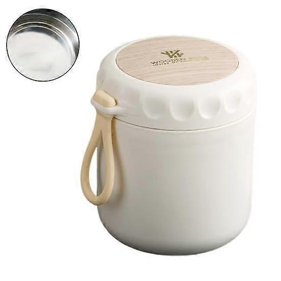 Vacuum Insulated Stainless Steel Food Jar Large Capacity Leakproof Portable Insulated Soup Food Container Tableware