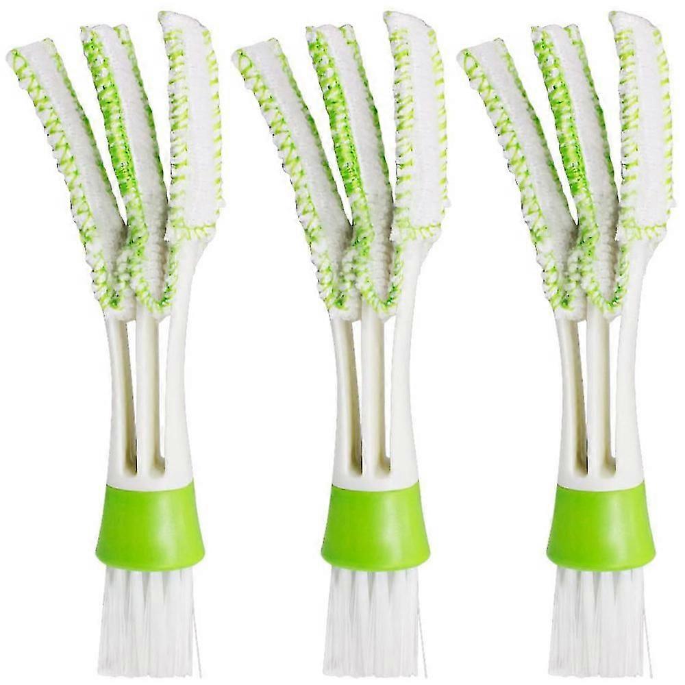 Mini Duster For Car Air Vent, Set Of 3 Automotive Air Conditioner Cleaner And Brush, Dust Collector Cleaning Cloth Tool For Keyboard Window Leaves Bli