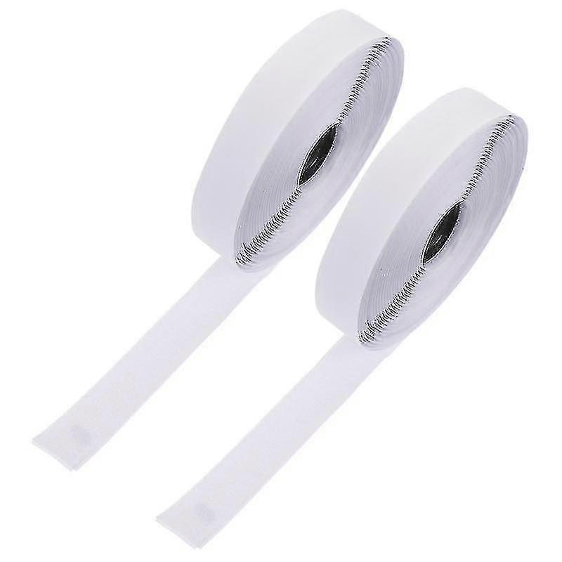 2 Rolls Self Adhesive Tape Strip Reusable Cable Straps Fastener Mounting Loop Tapes