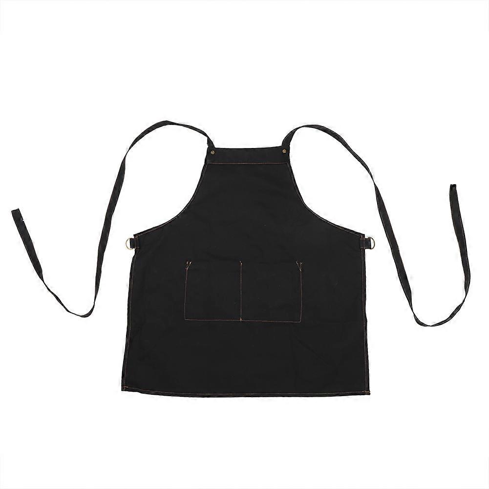 Cooking Kitchen Cross Back Strap Apron For Chef Waiter with Pockets