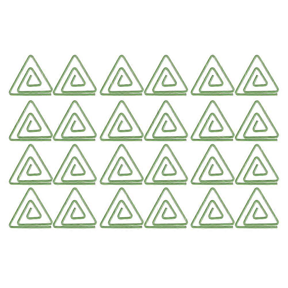 Triangular Paper Clip Document Drawing Paper Clips Stationery Tool Accessory 12pcs x 2 Box