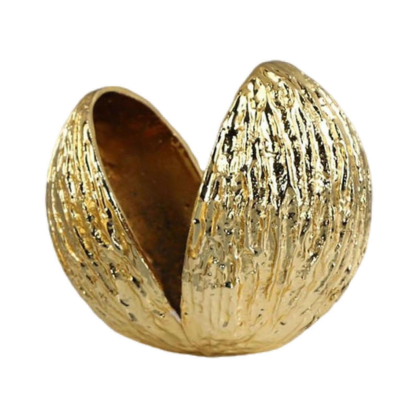 Nut Shell Statue Decorative Figurine Creative Sculpture Desktop Ornament for