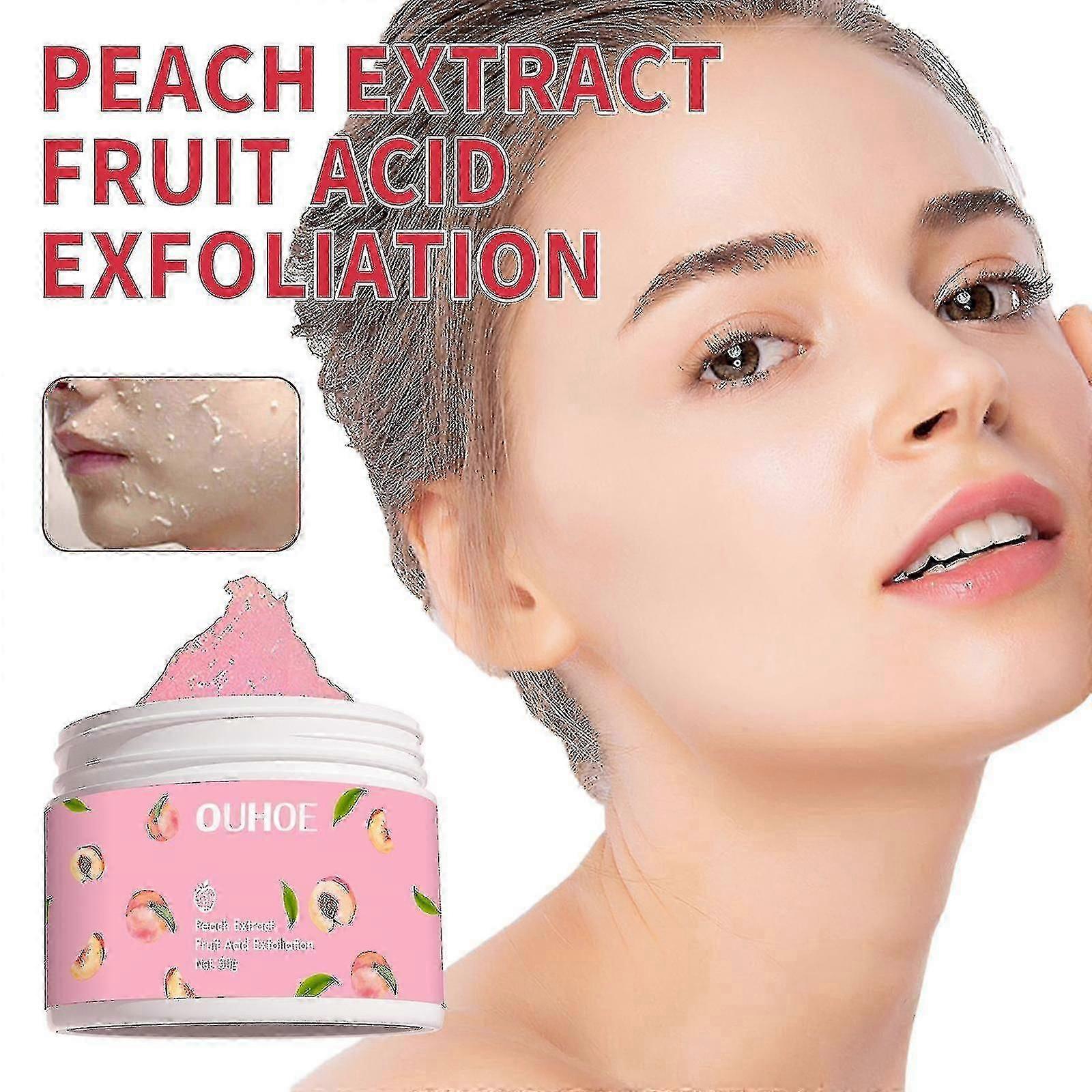1 pc crème exfoliante éclaircissante nettoie en profondeur la peau, les cuticules des cheveux, hydrate, hydrate, resserre un